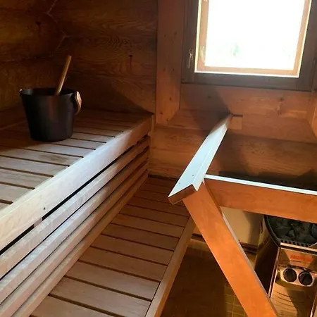 Ruska 2, Yllaes, Aekaeslompolo, Lapland - Log With And Fell Scenery