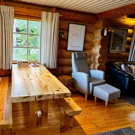 شاليه Ruska 2, Yllaes, Aekaeslompolo, Lapland - Log With And Fell Scenery *